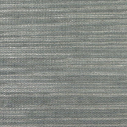 Lillian August Natural Textured Wallcoverings Grasscloth - Metallic Silver & Bluestone