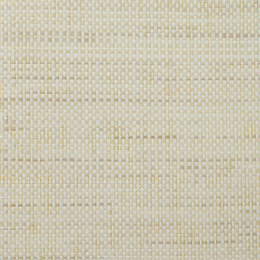 Lillian August Natural Textured Wallcoverings Paper Raffia - Antique White & Gold