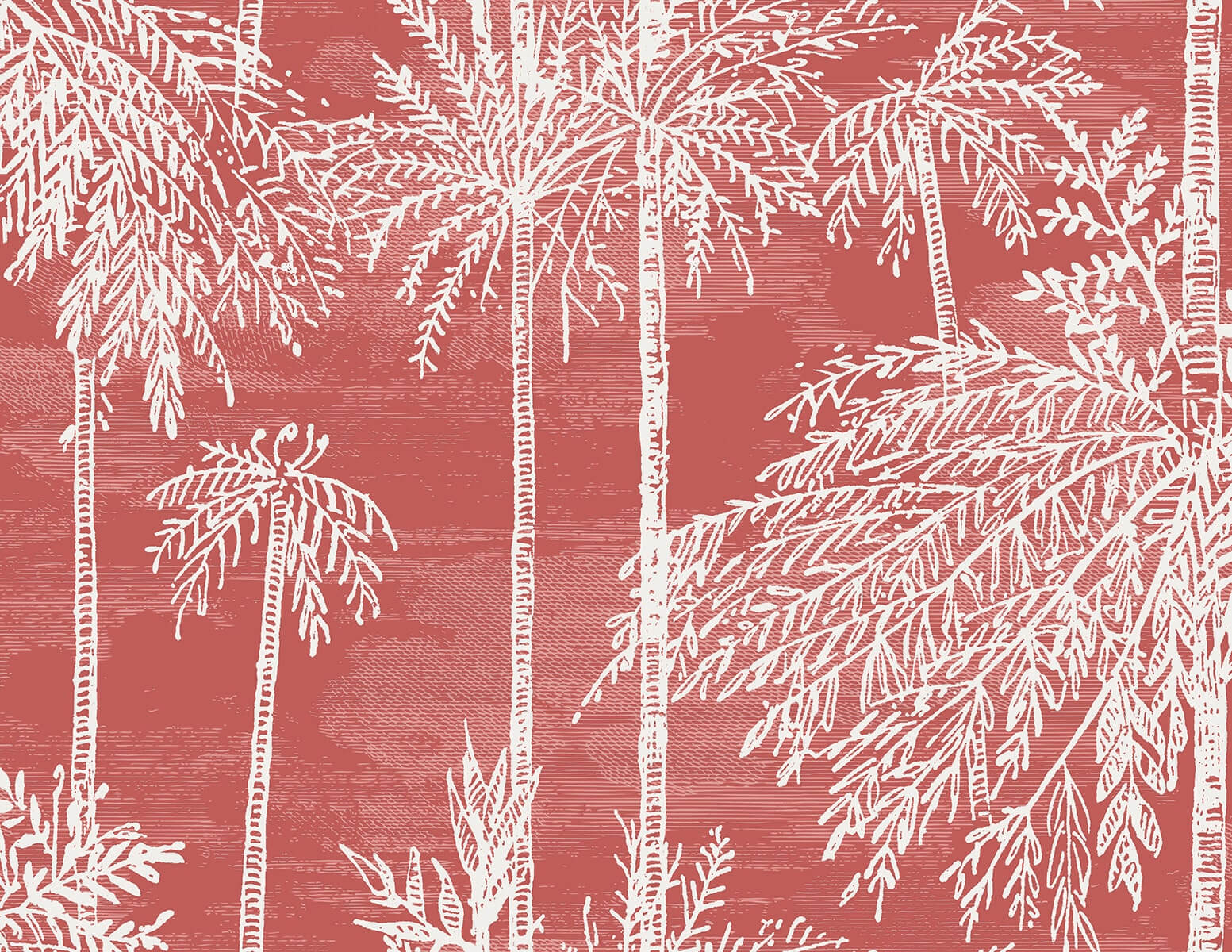 Thibaut Pavilion Heron Stream Wallpaper - Coral & Aqua – US Wall Decor