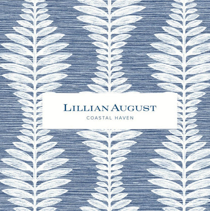 Lillian August Coastal Haven Tiger Island Faux Grasscloth Wallpaper - Charcoal