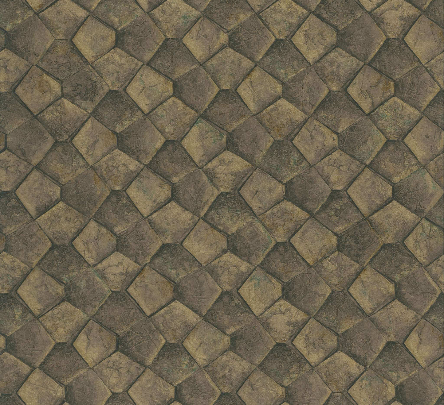 Antonina Vella Opulent Accents Waterford Wallpaper - Gold