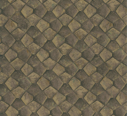 Antonina Vella Opulent Accents Waterford Wallpaper - Gold