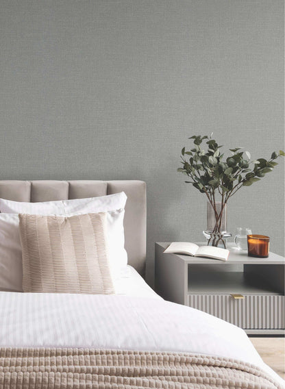 Antonina Vella Opulent Accents Highland Tweed Wallpaper - Dark Grey