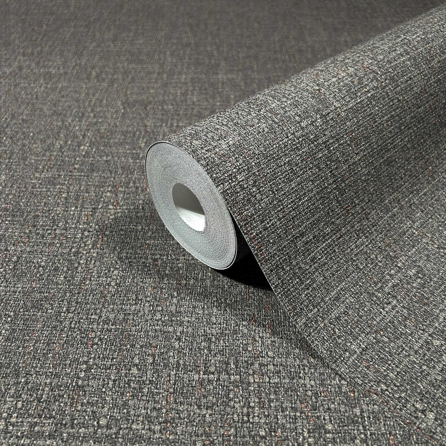 Antonina Vella Opulent Accents Highland Tweed Wallpaper - Charcoal