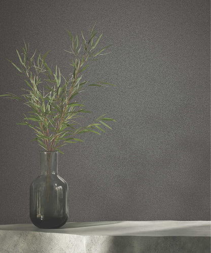 Antonina Vella Opulent Accents Glistening Quartz Wallpaper - Charcoal