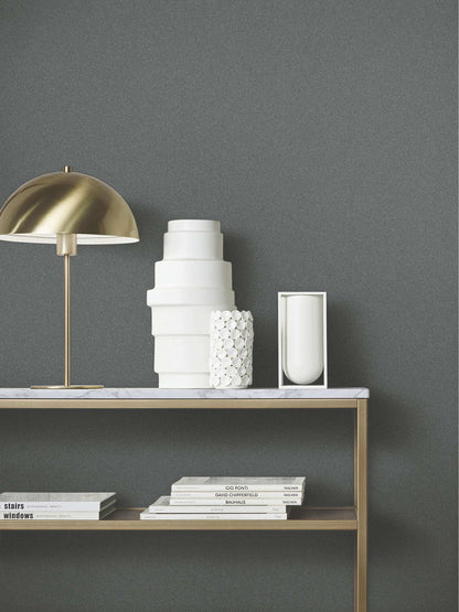 Antonina Vella Opulent Accents Glistening Quartz Wallpaper - Charcoal