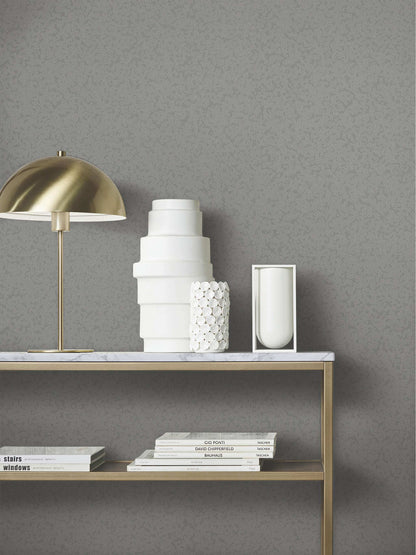 Antonina Vella Opulent Accents Hudson Wallpaper - Pewter