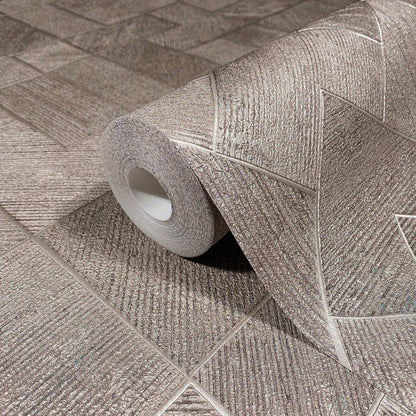Antonina Vella Opulent Accents Marquetry Wallpaper - Taupe