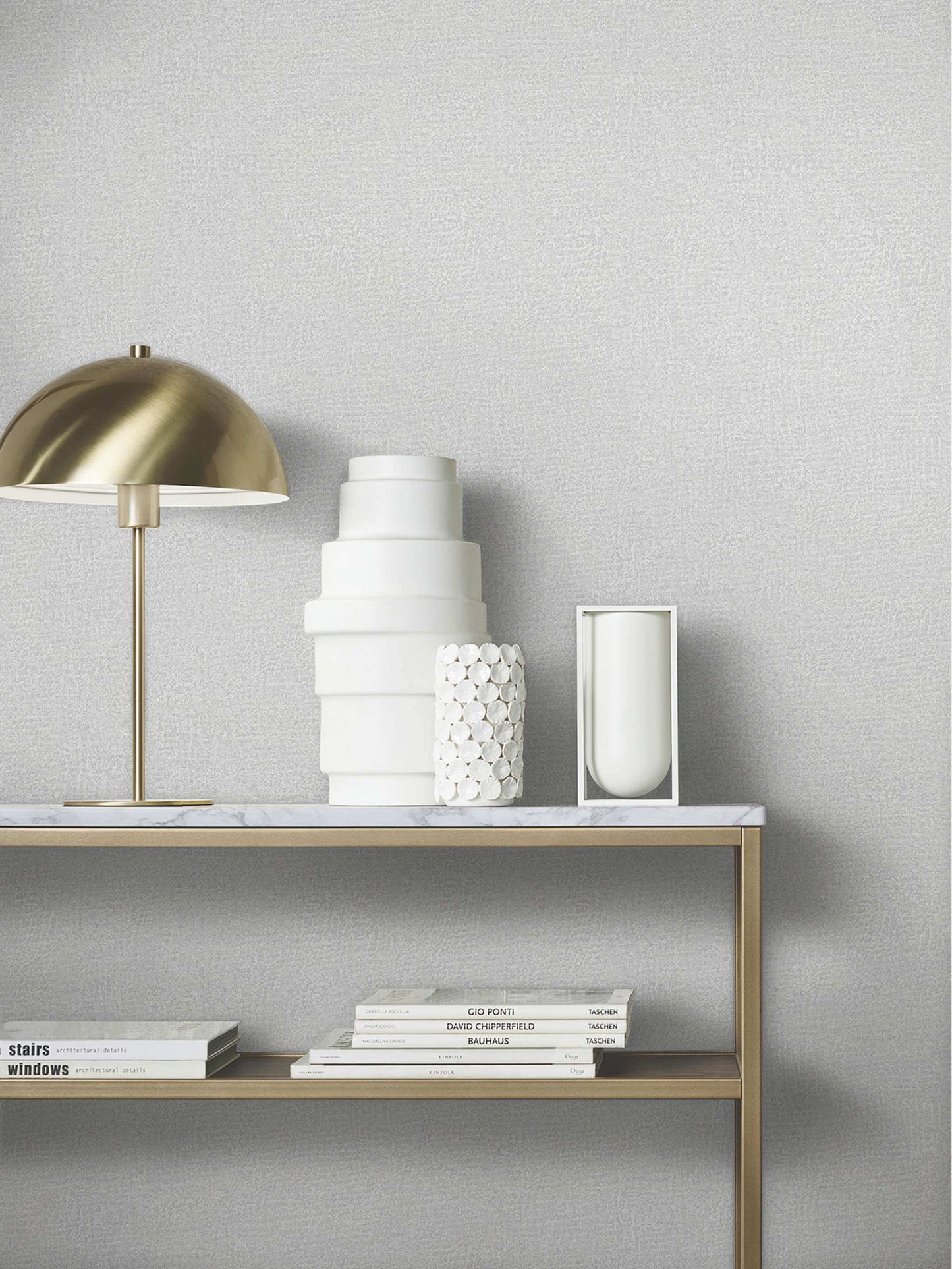 Antonina Vella Opulent Accents Garden Stone Wallpaper - Grey