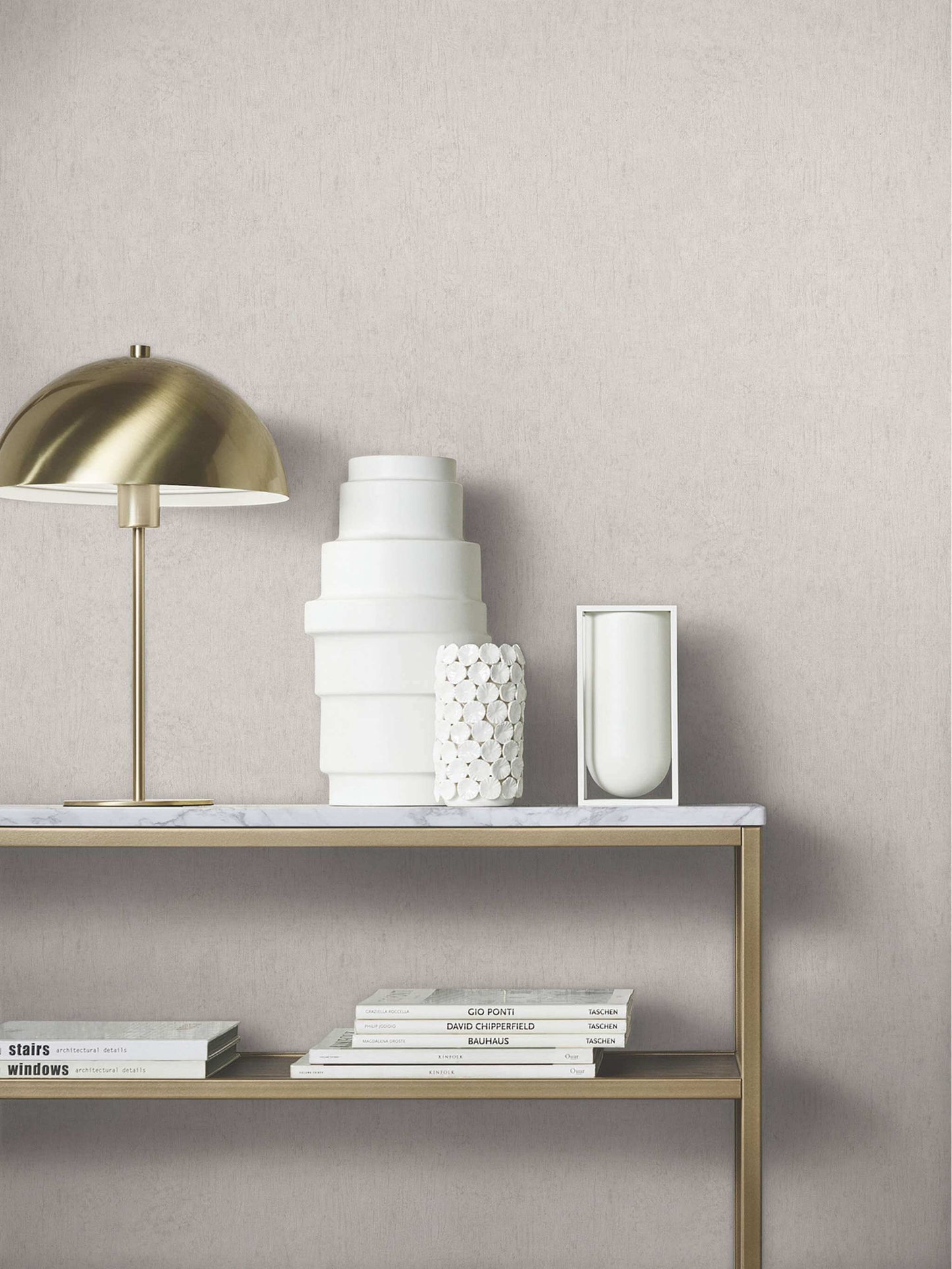 Antonina Vella Opulent Accents Dustan Wallpaper - Beige