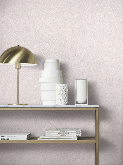 Antonina Vella Opulent Accents Sculpted Floral Wallpaper - Aqua