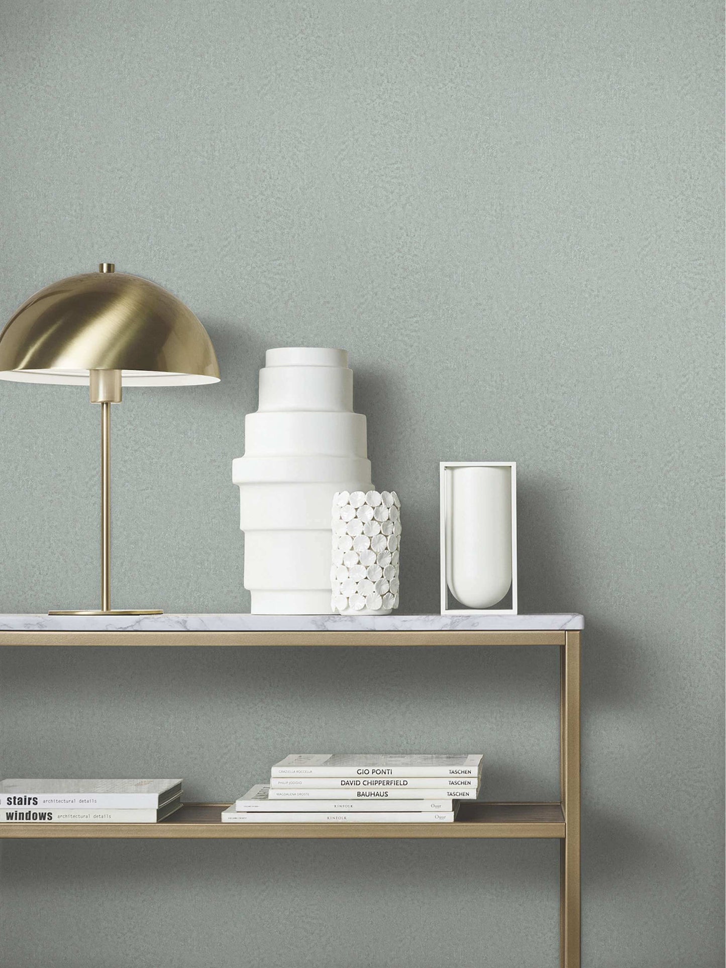 Antonina Vella Opulent Accents Jemma Wallpaper - Aqua