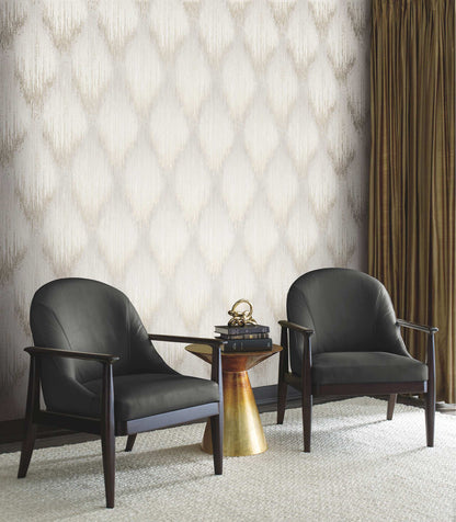 Antonina Vella Opulent Accents Starfall Wallpaper - Dove