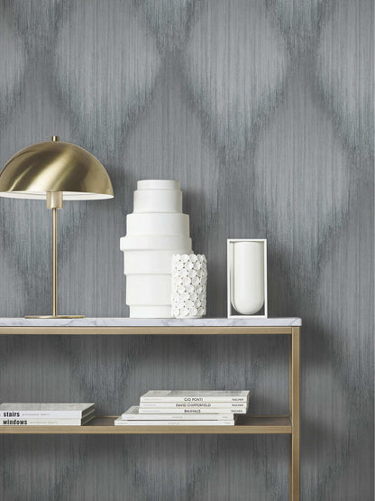 Antonina Vella Opulent Accents Starfall Wallpaper - Pewter