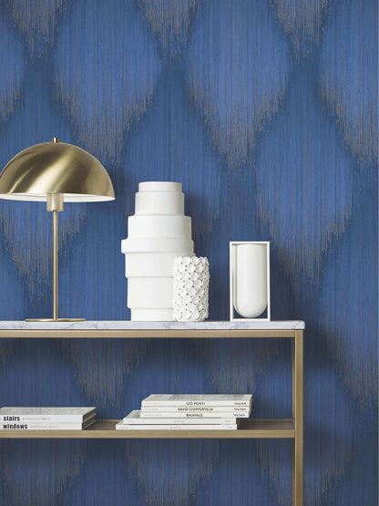 Antonina Vella Opulent Accents Starfall Wallpaper - Sapphire