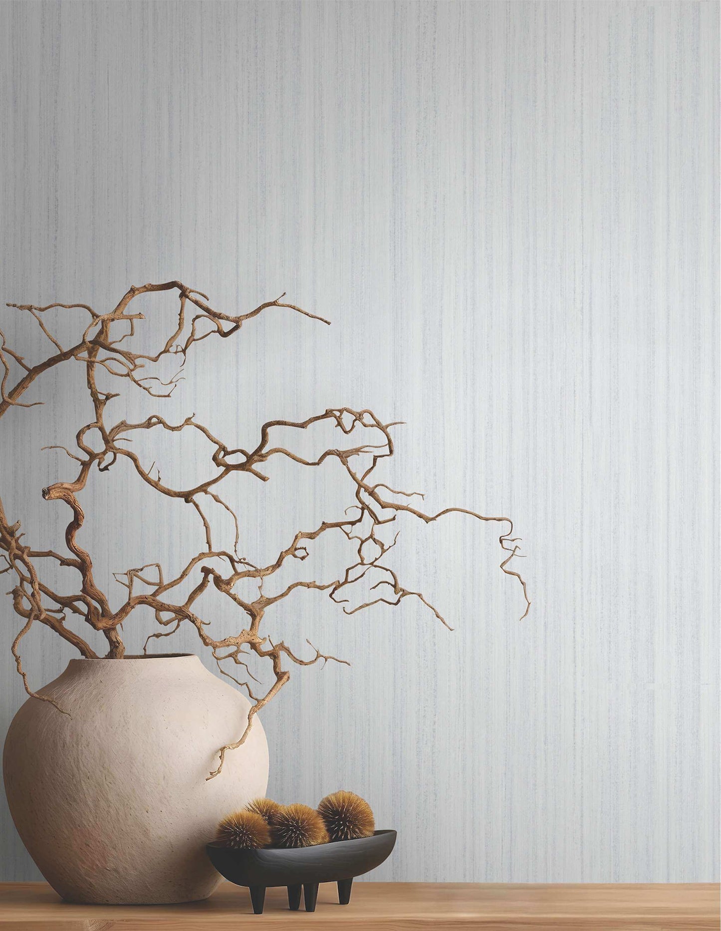 Antonina Vella Opulent Accents Indra Wallpaper - Light Grey
