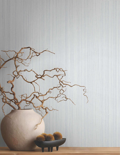 Antonina Vella Opulent Accents Indra Wallpaper - Light Grey