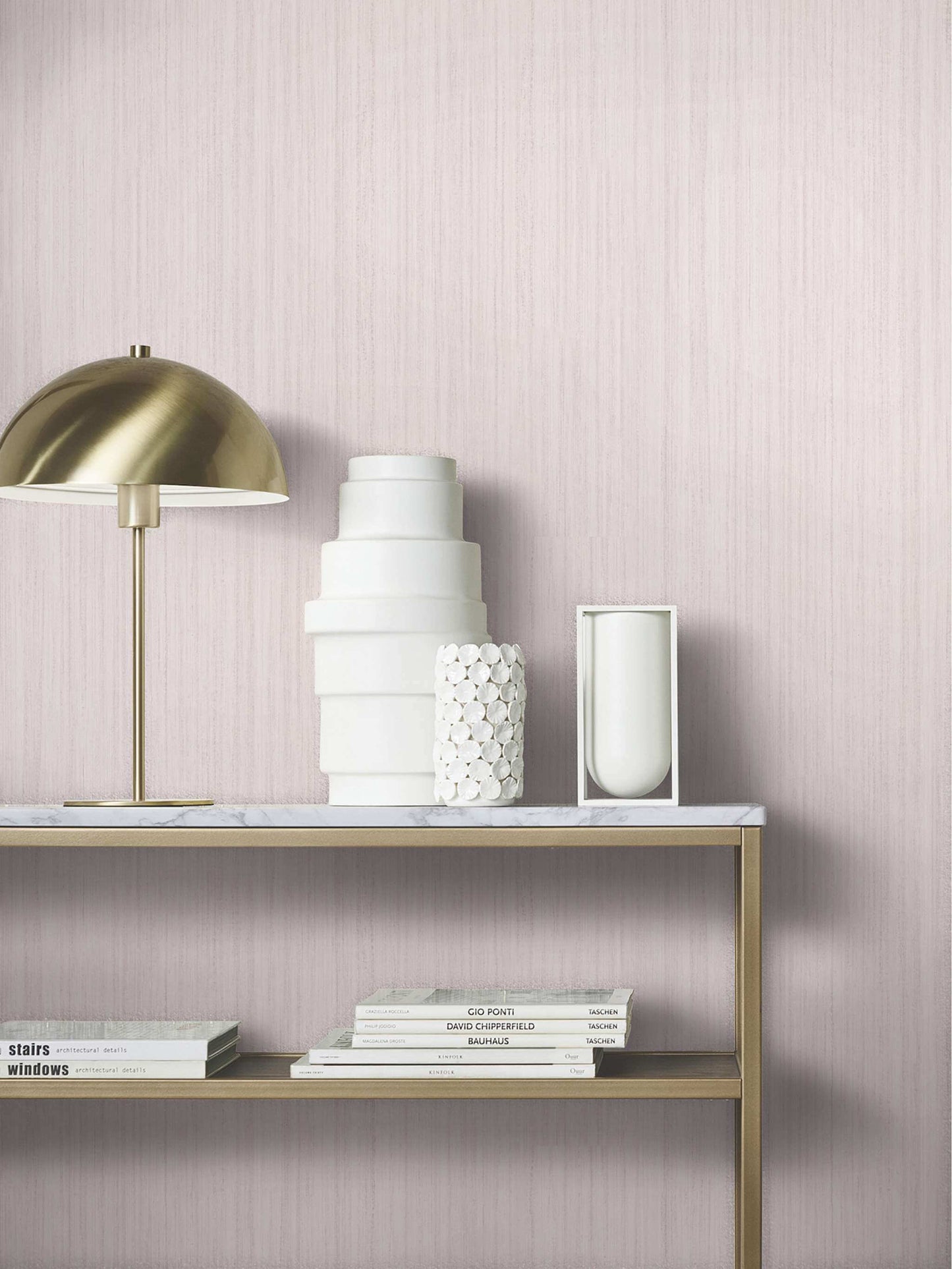 Antonina Vella Opulent Accents Indra Wallpaper - Mauve