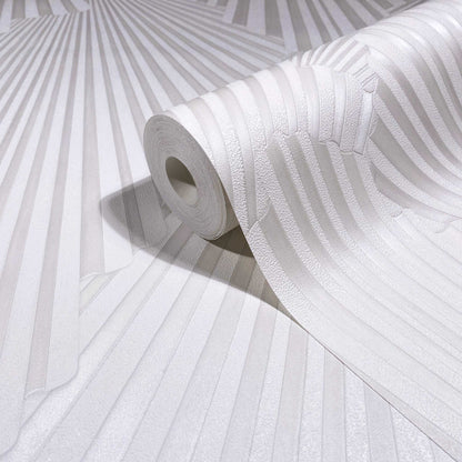 Antonina Vella Opulent Accents Lumiere Wallpaper - White