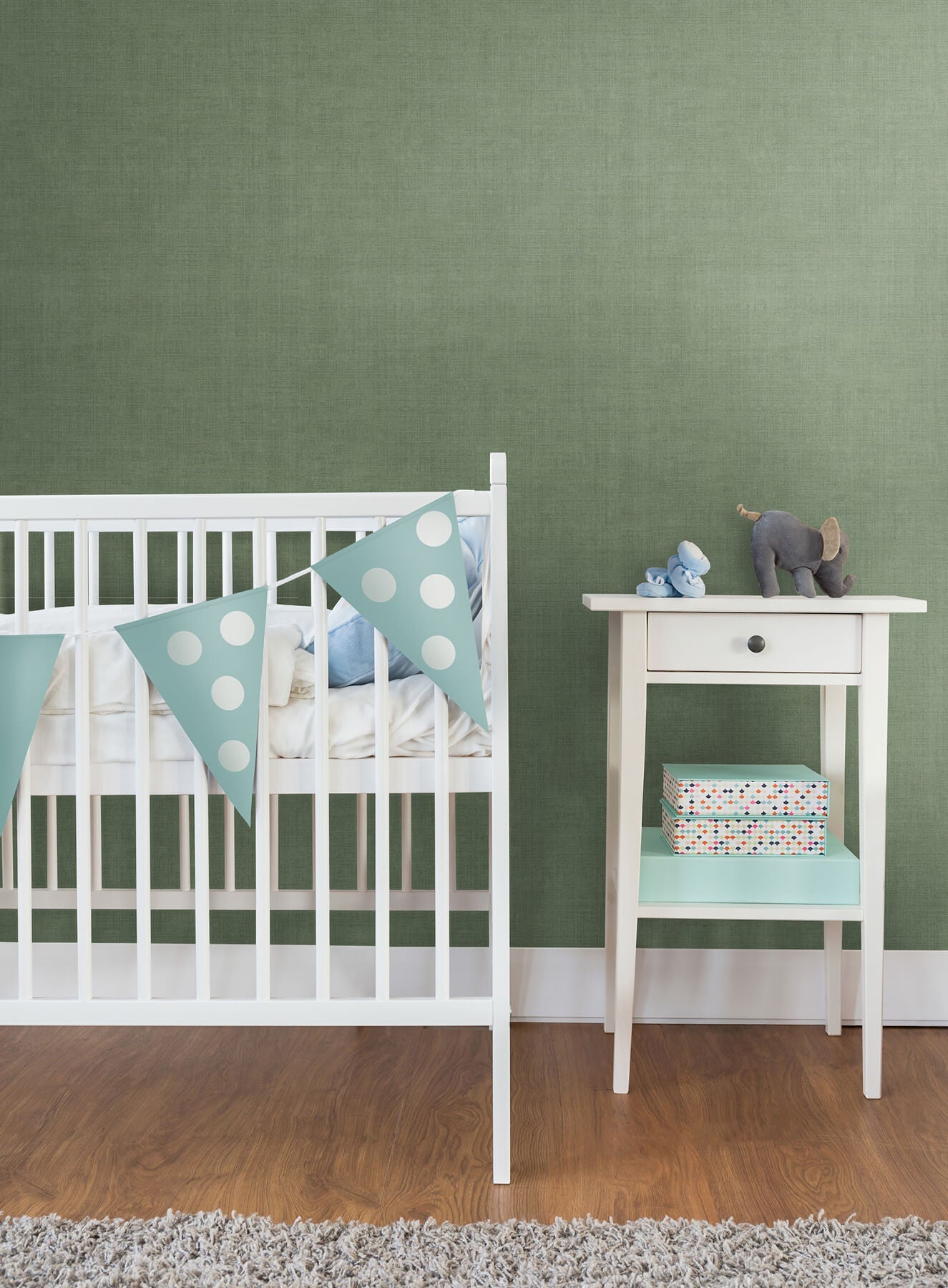 York Daydream Vava Smaragd Wallpaper - Dark Green