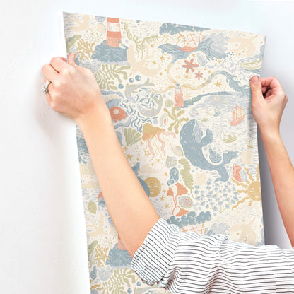 York Daydream Havet Wallpaper - Multi