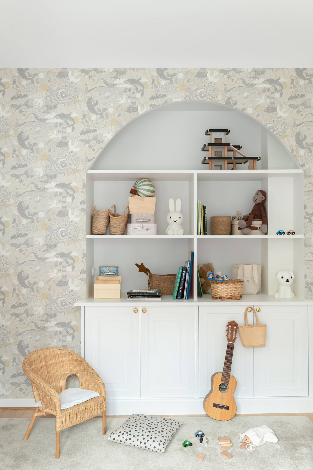 York Daydream Havet Wallpaper - Grey