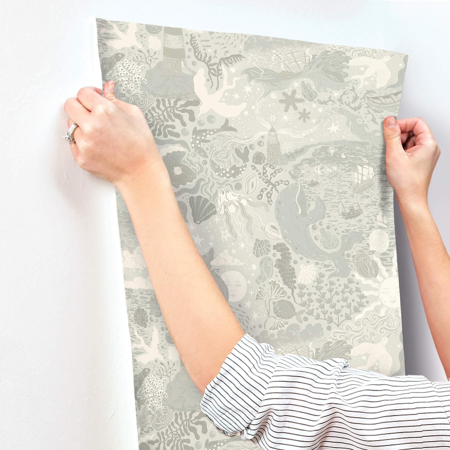 York Daydream Havet Wallpaper - Light Blue