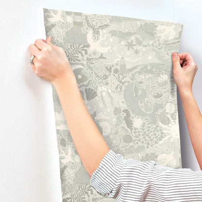 York Daydream Havet Wallpaper - Light Blue