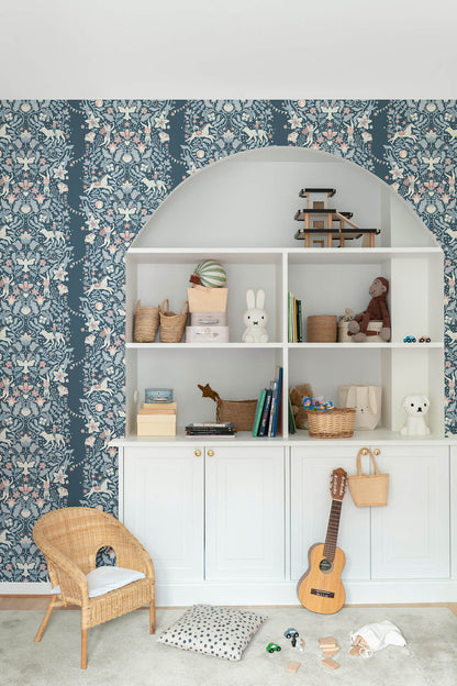 York Daydream Cirkus Wallpaper - Blue