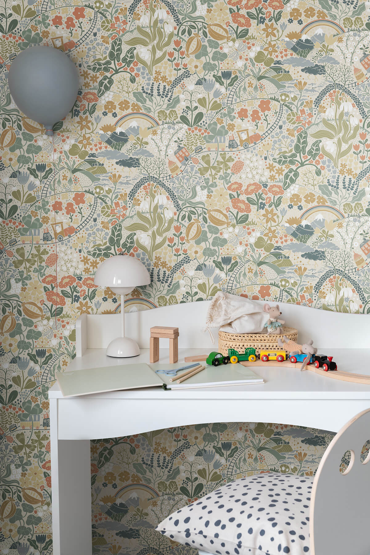 York Daydream Taget Wallpaper - Green & Multi