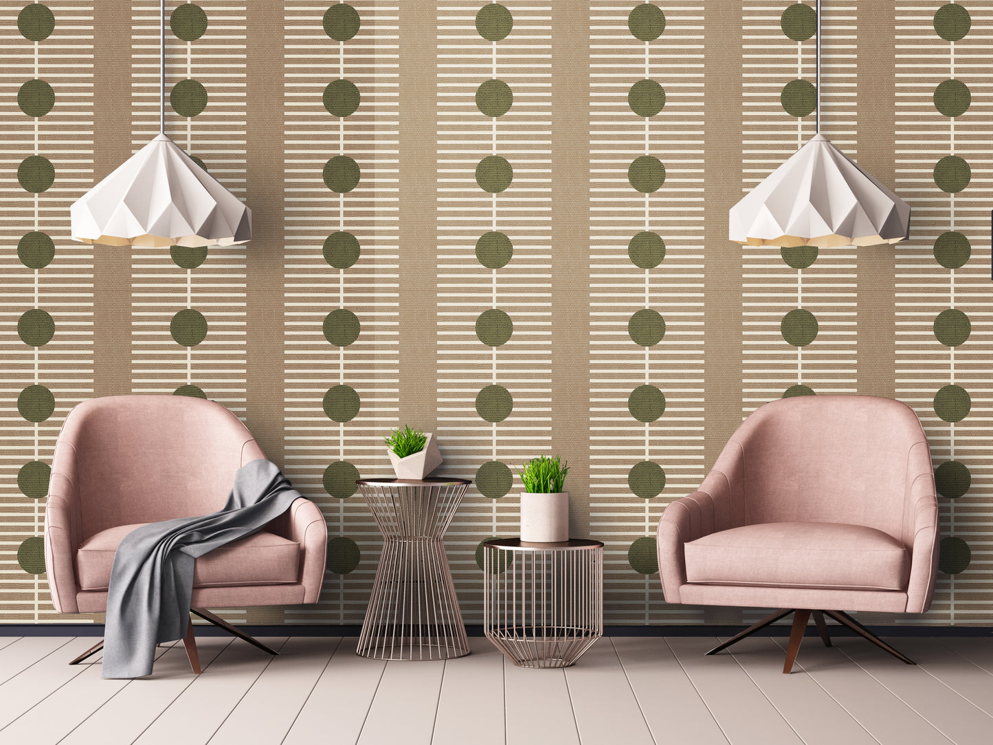 Mitchell Black Forbes Masters Nomalanga Wallpaper - Cocoa Olive