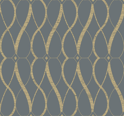 Antonina Vella Modern Metals Collection Wallpaper - SAMPLE