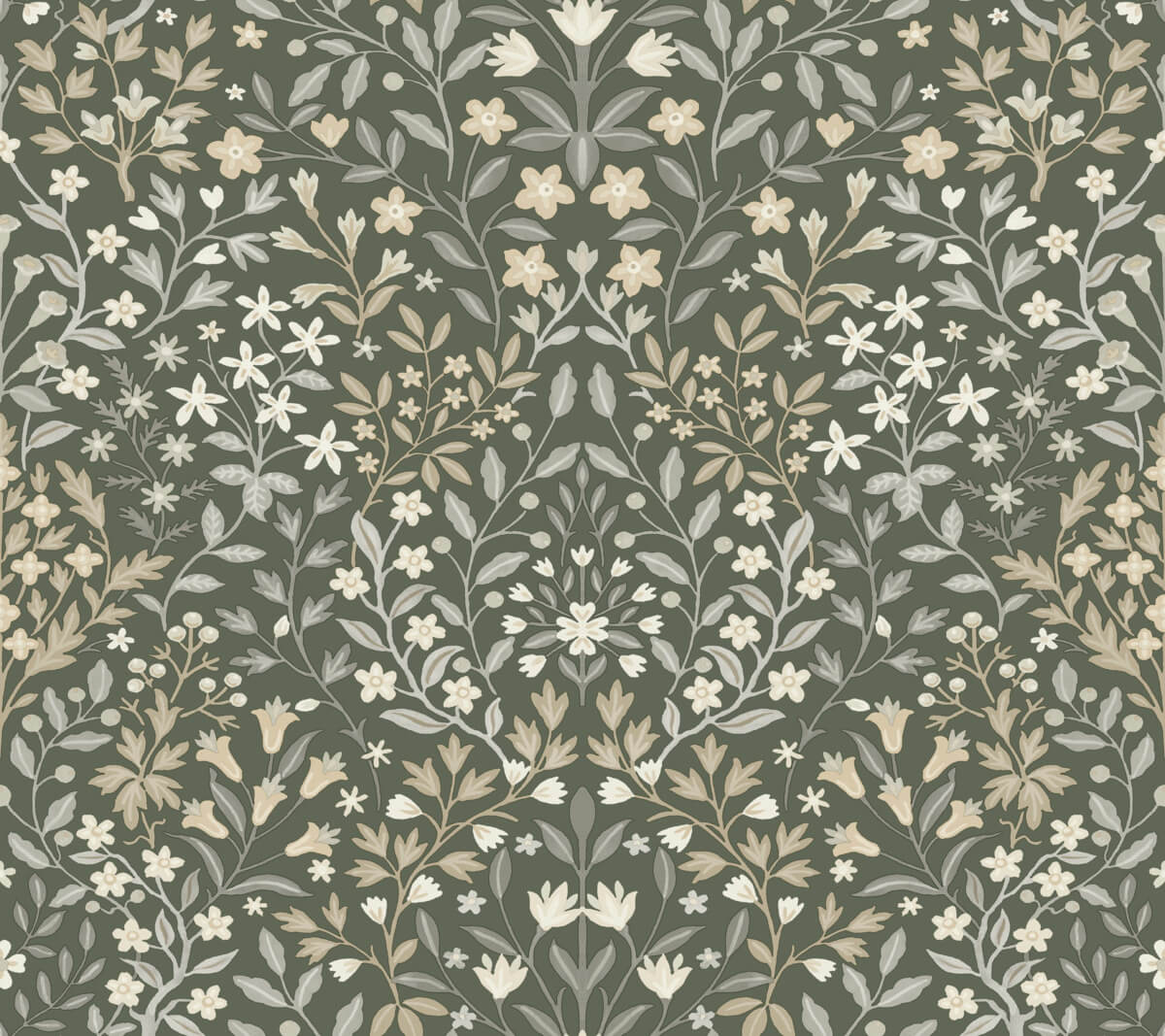 Magnolia Home Book 4 Garden Terrace Wallpaper - Olive