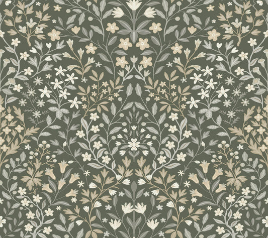 Magnolia Home Book 4 Garden Terrace Wallpaper - Olive