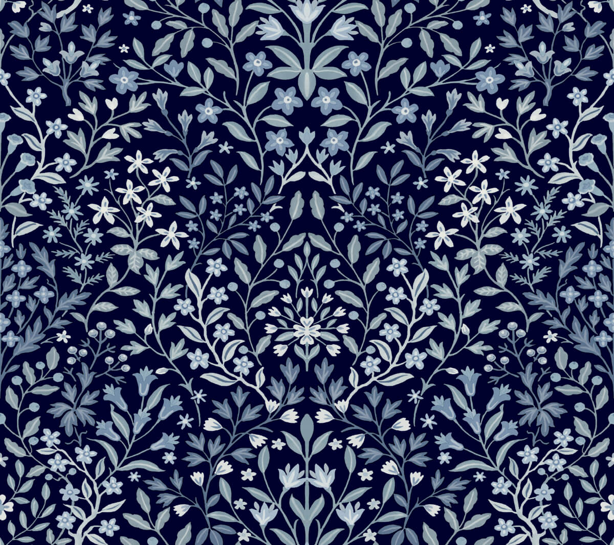 Magnolia Home Book 4 Garden Terrace Wallpaper - Blue