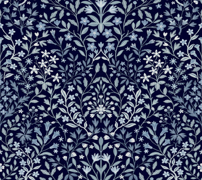 Magnolia Home Book 4 Garden Terrace Wallpaper - Blue