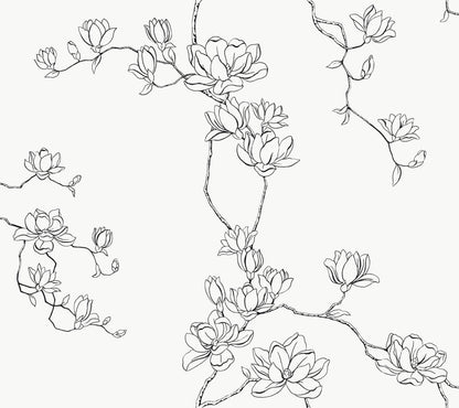 Magnolia Home Magnolia Branches Wallpaper - Black