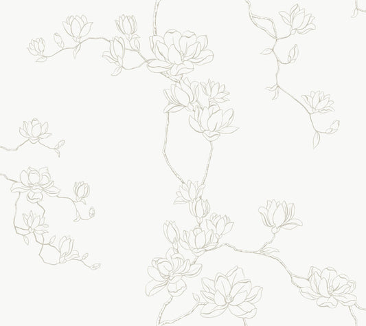 Magnolia Home Magnolia Branches Wallpaper - Beige