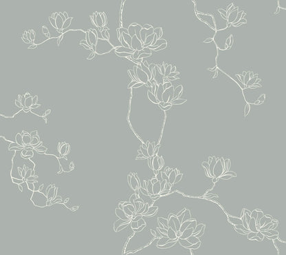 Magnolia Home Magnolia Branches Wallpaper - Eucalyptus