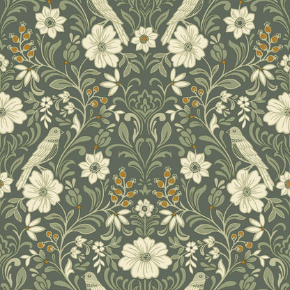 Magnolia Home Book 4 Colette Wallpaper - Olive