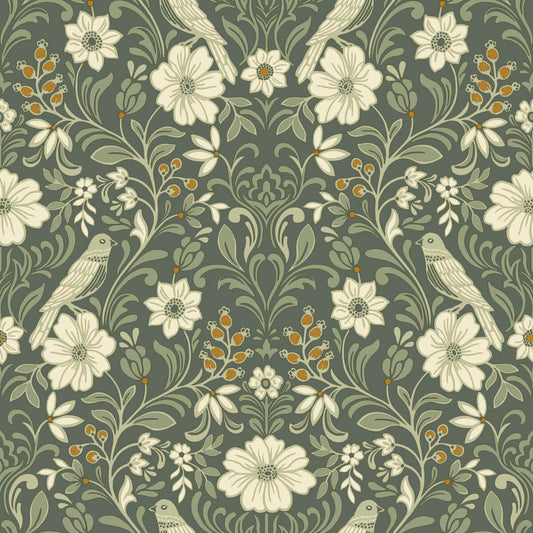 Magnolia Home Book 4 Colette Wallpaper - Olive