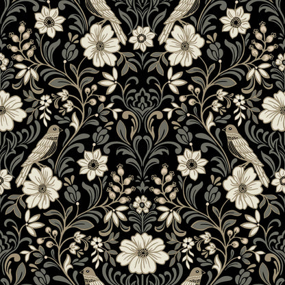 Magnolia Home Book 4 Colette Wallpaper - Black