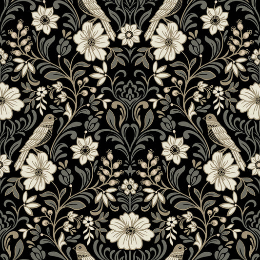 Magnolia Home Colette Wallpaper - Black