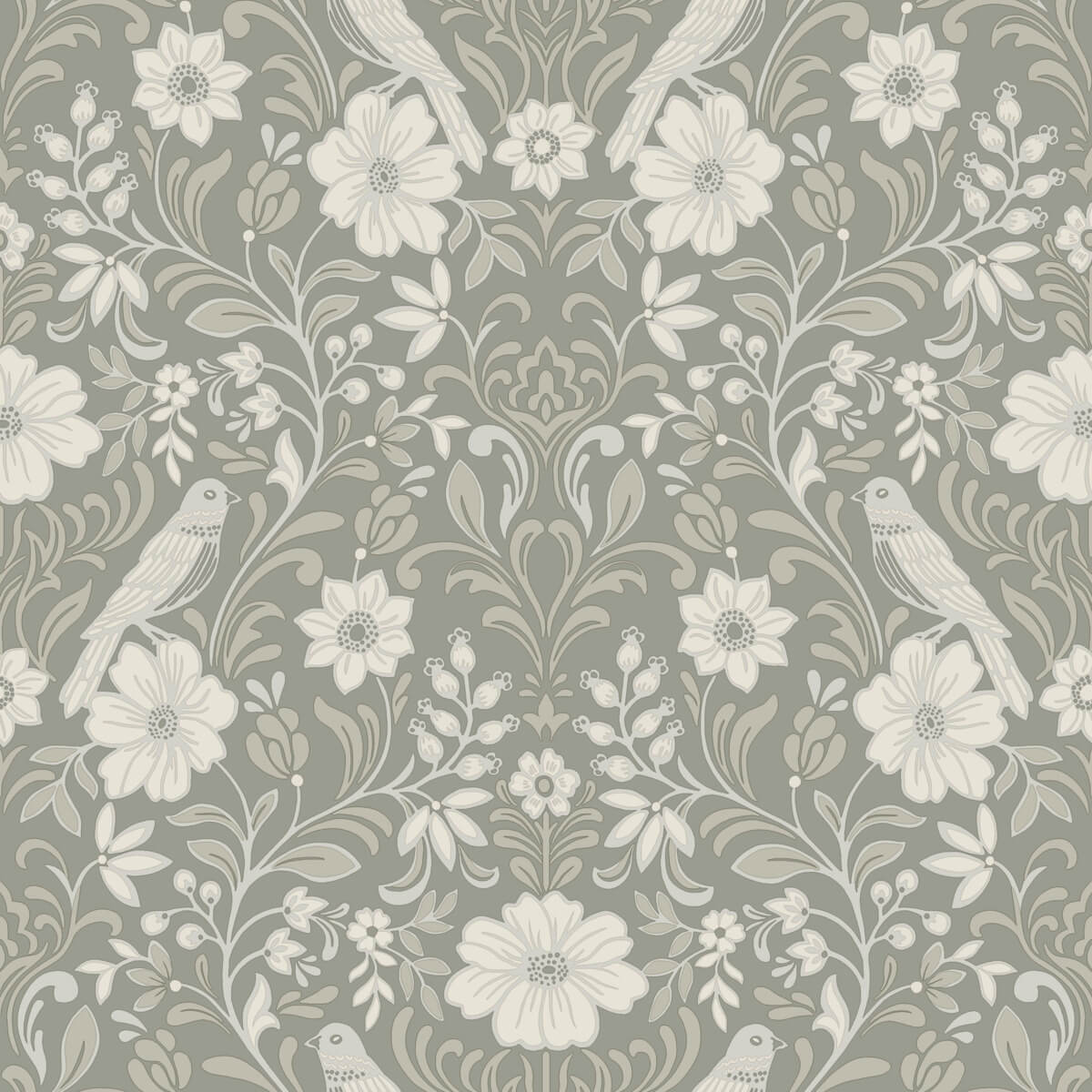 Magnolia Home Book 4 Colette Wallpaper - Grey