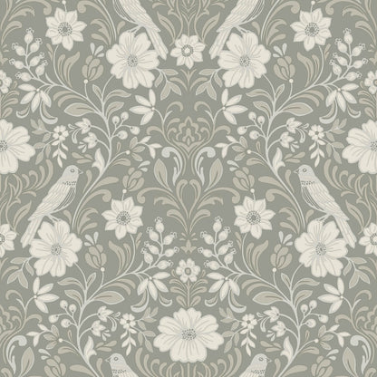 Magnolia Home Book 4 Colette Wallpaper - Grey