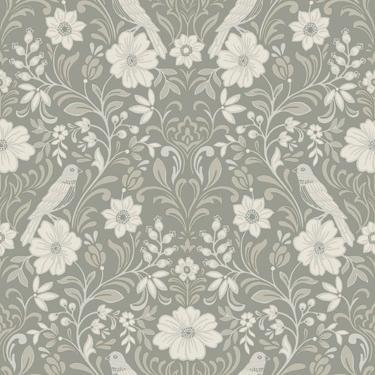 Magnolia Home Book 4 Colette Wallpaper - Grey