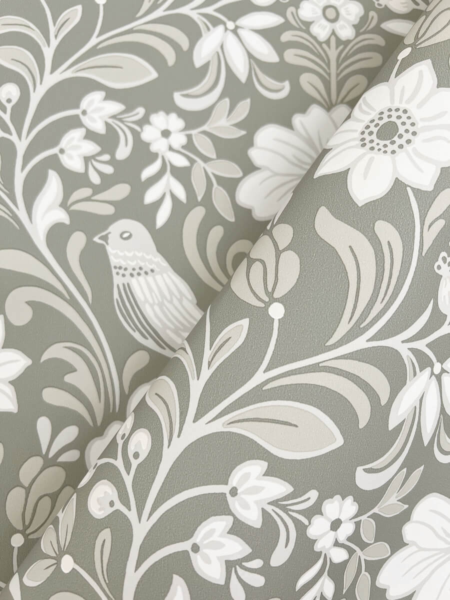 Magnolia Home Book 4 Colette Wallpaper - Grey