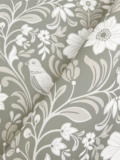 Magnolia Home Book 4 Colette Wallpaper - Grey