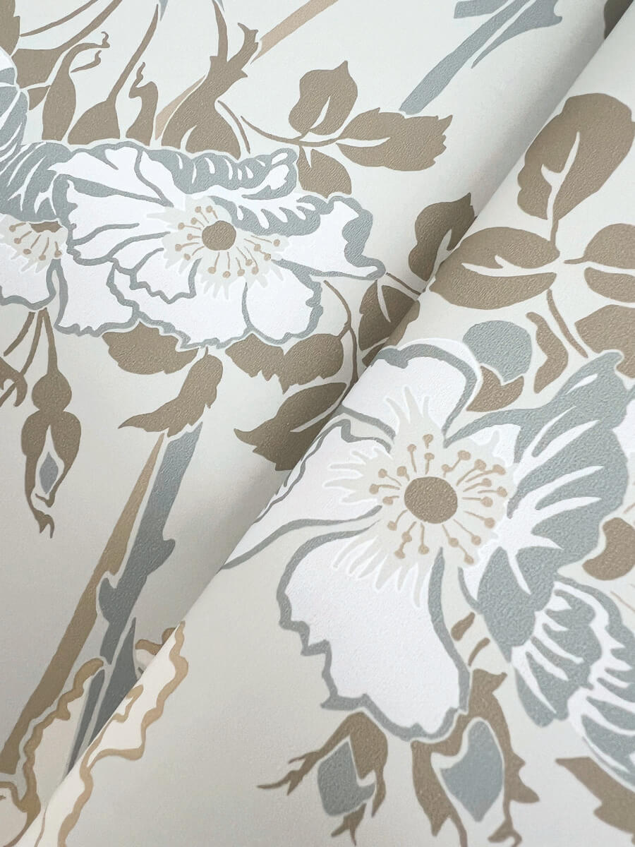 Magnolia Home Gwendolyn Wallpaper - Blue & Suede