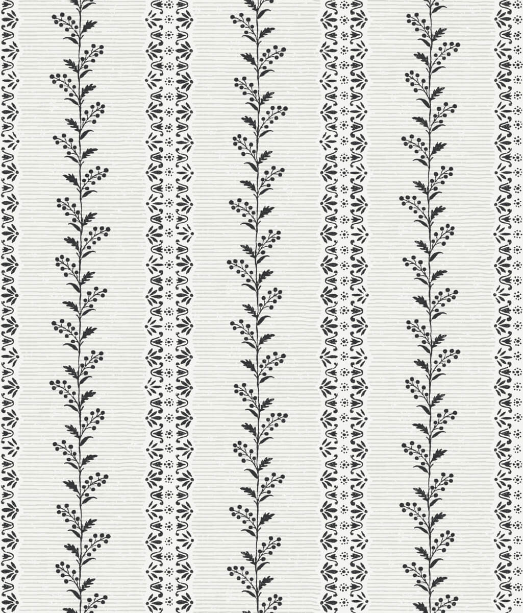 Magnolia Home Book 4 Everleigh Wallpaper - White & Black